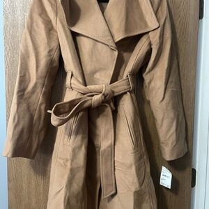 Michael Kors Tan Trench Coat with Belted Waist